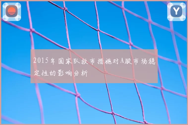 2015年国家队救市措施对A股市场稳定性的影响分析